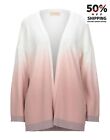 RRP€131 KAOS JEANS Cardigan Size S Ombre Look Lame Effect Long Sleeve Open Front