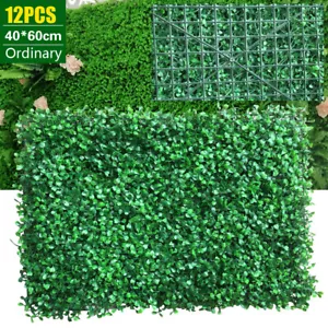 12stk Künstlich Pflanze Wandpaneel Grün Hecke Pflanze Matte Wanddekor 60x40 cm - Bild 1 von 18
