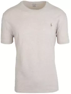 RALPH LAUREN POLO Herren Kurzarm T-Shirt Größe L Beige 100% Baumwolle Rundhals - Bild 1 von 4