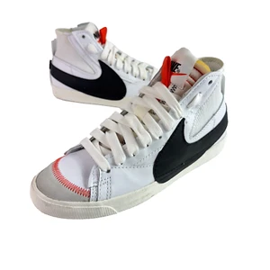 Nike Blazer Mid 77 Jumbo Sneakers White Black DD3111 100 Mens 10.5 Womens 12 - Picture 1 of 12