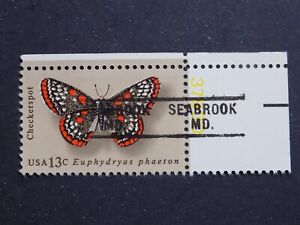(1) MNHU. S. comm.. pre cancel stamp-13 C BUTTERFLY-W/A SEABROOK, MD PC 