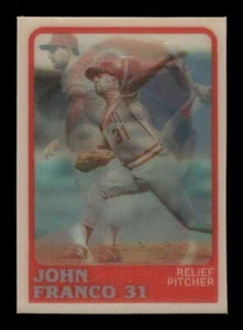 1988 Sportflics #195 John Franco EX++ Excellent++ Reds BXCP20 - Picture 1 of 2