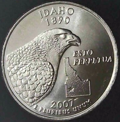 2007-D 25C State Quarter Idaho BU CLAD 20uc0226-2 - Image 1 of 2