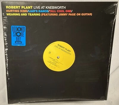 LP ROBERT PLANT Live at Knebworth (12" 45rpm EP Vinyl, RSD 2021) NEW MINT SEALED - Image 1 of 2