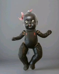 Antique 4.5” Jointed African American Kewpie Bisque Doll Made in Japan - Picture 1 of 11