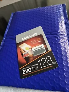New Samsung 128GB micro SD SDXC memory card Evo Plus 100MB/S +Adapter - Picture 1 of 3