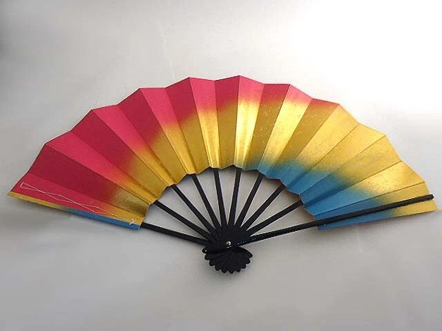 Juego de 3 VENTILADORES DE SEDA O PAPEL Ventilador de Mano Plegable Sensu Juego de Favor de Fiesta de Japón Foto 1 de 4