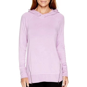 Liz Claiborne Long-Sleeve Zip-Detail Hoodie Size S Msrp $49.00 New - Picture 1 of 1