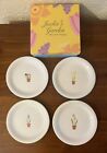 Omniwear Jackie's Garden Set of 4 Appetizer or Dessert 6 Inch Plates New in Box