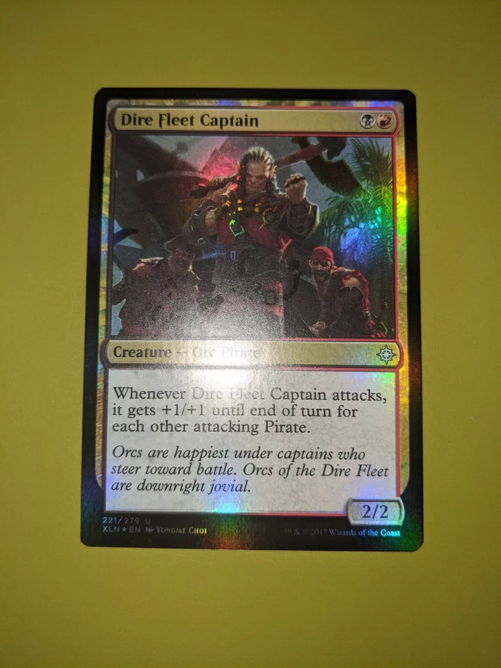 FOIL Dire Fleet Captain x1 Ixalan 1x Magic the Gathering MTG  - Image 1 of 1