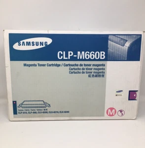 Samsung Magenta Toner Cartridge CLP-M660B Genuine 610 660 C6200 6210 New - Picture 1 of 8