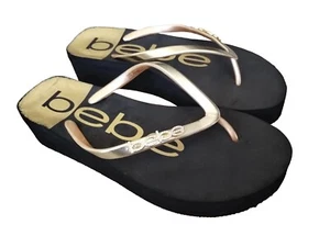 Bebe Jeanie Flip Flop Sandals Sz 8 M - Picture 1 of 5