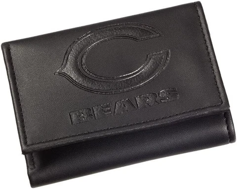 CHICAGO BEARS----- BLACK LEATHER WALLET Cover