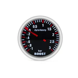 2" 52mm Universal Pointer White LED -1~3Bar Turbo Boost Gauge Vacuum Press Meter - Picture 1 of 8