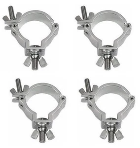 4 x 50mm Half Coupler Silver Truss Clamp Metal Lighting Clamp Rigging - Picture 1 of 1