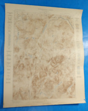 1896 THIRTEENTH LAKE  New York Antique USGS Topographic Map ADIRONDACK ORIGINAL