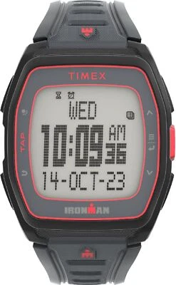 Timex TW5M62600 Men's Digital Ironman T300 42mm Gray Silicone Strap Watch - Image 1 of 2
