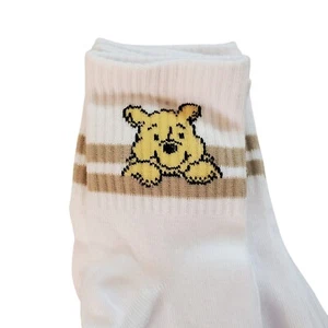 Disney Winnie the Pooh, Tigger, Piglet 5 Pairs Women's Crew Socks White New - Picture 1 of 11