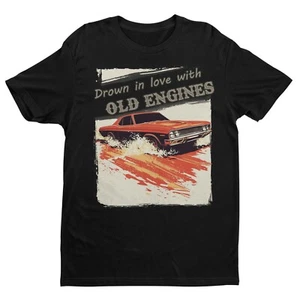 Camiseta Drown In Love With Old Engines, camisa de coche vintage, coche Y2k en la carretera - Imagen 1 de 5
