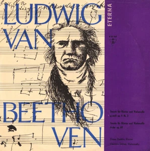 BEETHOVEN Cello Sonatas Op.5\2 & 69 DILLNER ZECHLIN Eterna 820263 LP GG3 VG+ - Picture 1 of 3