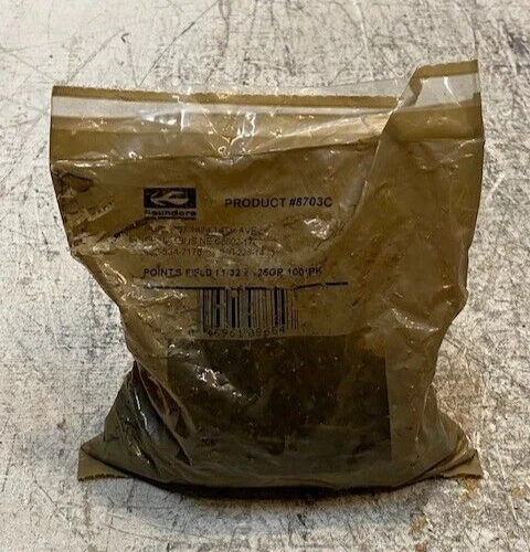 Saunders Archery Co. Screw-In Field Point 11/32 125 Grains Pack of 100 #8703C - Image 1 of 4