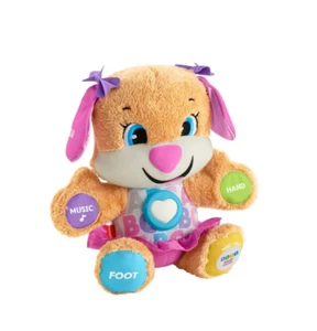Fisher-Price Laugh & Learn Smart Stages Sis Puppy Plush Learning Toy for Baby, - Picture 1 of 4