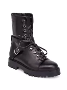 $1795 STIVALI MOTO DA COMBATTIMENTO ICONICI VALENTINO ROCKSTUD EU 38,5 41 I LOVE SHOES - Foto 1 di 10