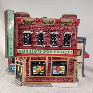 House Lemax Jukebox Junction Neighborhood Grocery and Bike Shop 1998 #85271 - Picture 1 of 11