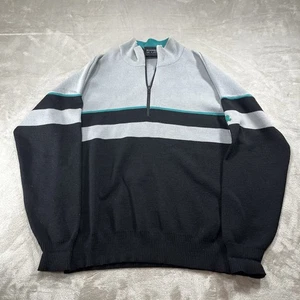 Vintage Demetre Pure Virgin Wool Knit Ski Outdoor Sweater Mens Sz XL Striped USA - Picture 1 of 7