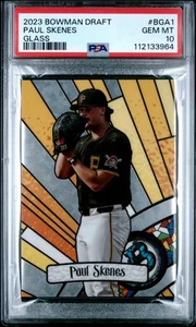 2023 Bowman Draft Bowman Glass #BGA1 Paul Skenes PSA 10 - Picture 1 of 2