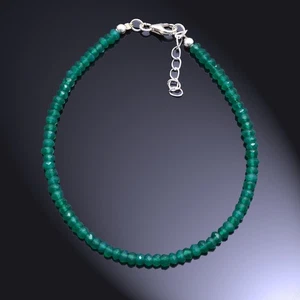Natural Green Onyx Beads Bracelet ,Handmade Green Onyx Bracelet ,Green Onyx Bead - Picture 1 of 3