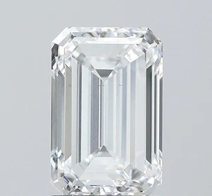 EMERALD 2.00 Ct D Color VS1 Clarity IGI Certified Lab Grown CVD Diamond - Picture 1 of 12