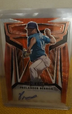 2023 Leaf Metal - Autographs Prelander Berroa #BA-PB1 Orange Prismatic /4... - Image 1 of 2