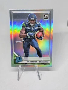 Panini Donruss Optic DK Metcalf 2019 clasificación #163 novato holograma plateado Prizm Steeler - Imagen 1 de 10