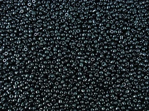Seed Beads Glass 2mm Black Opaque 100g DIY Jewellery Bracelets - Picture 1 of 2
