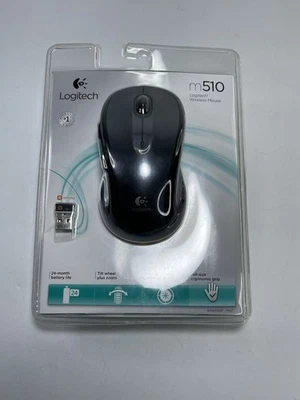 Logitech M510 Wireless Mouse With Receiver Control Plus Ergonomic USB Blue - Image 1 of 4
