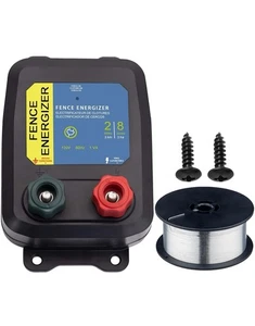 Energizzatore per Recinzione Elettrica plus 250,Caricabatterie per Recinzione Elettrica e Bobina da 17 Gauge in Alluminio - Foto 1 di 5