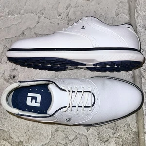 Mint FootJoy Traditions Extra-Wide Spikeless Golf Shoes 8.5 XW Mens 57927 - Picture 1 of 10