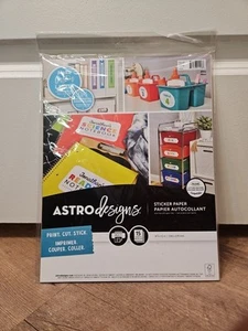 Astro Designs: 8,5x11 Stickerpapier werkseitig versiegelt 15 Blatt - 2021 - Bild 1 von 2