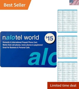 Portable $15 Calling Card - 625 Minutes for Worldwide Connections & Payphone Use - Picture 1 of 8