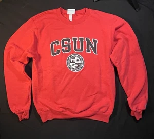 Vintage Champion CSUN Cal State Northridge ROT Rundhalsausschnitt Größe SM gebraucht Collegiate - Bild 1 von 7