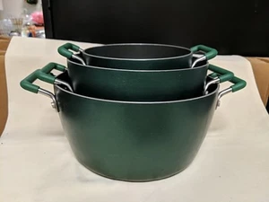 3 Granitstein verschachtelte Aluminium Antihaft Suppentöpfe - 1,5, 3 & 5 Quart - ohne Deckel - Bild 1 von 6