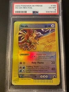 PSA 6 Skyridge Crystal Ho-oh Reverso 2003 Pokemon - Imagen 1 de 2