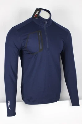 Ralph Lauren RLX Men's Performance Jersey 1/4 Zip Pullover S Small Navy Blue - Image 1 of 4