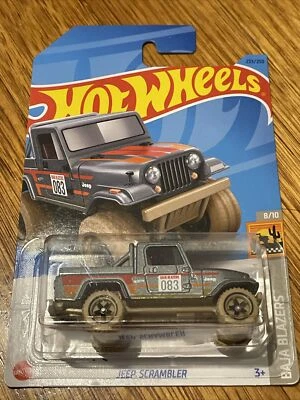 Hot Wheels - Jeep Scrambler (grey) - Baja Blazers - 2022 - NEW - Image 1 of 2