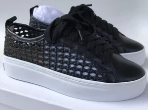 Jo Mercer Womens Tamsin Leather Sneaker (Size EU 36/ US 5.5) Black $200 - Picture 1 of 7