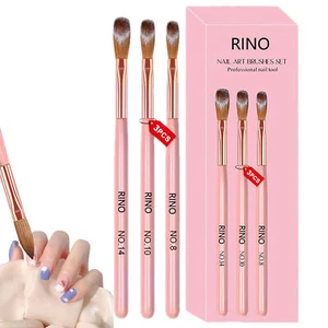 3PCS Nail Brush For UV Extension Gel Poly Extension Gel Brush-Nail Art Brush Kit - Picture 1 of 12
