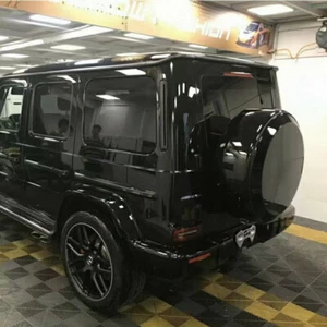 Black Spare Wheel Tire Cover for Mercedes Benz G Class G500 G550 G63 - Picture 1 of 6