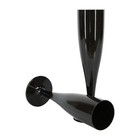 20 x Black Prosecco Flutes 175ml Champagne Glasses Biodegradable Plastic Pack