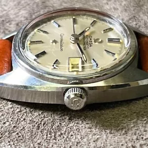 Omega Constellation Automatic Round 16mm Silver Date Analog Watch Ladies Used - Picture 1 of 1